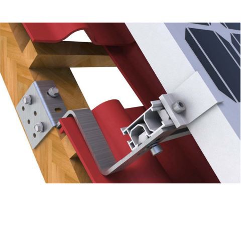 پی وی ٹائل چھت بڑھتے ہوئے بریکٹ